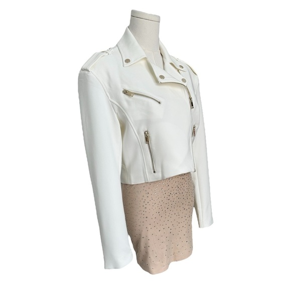 GENERATION LOVE Nina Crystal Mini Skirt in Bare Nude Women Size XS $225 MSRP NEW - Picture 8 of 15